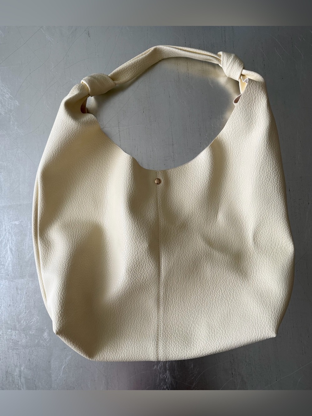 Anthropologie Love Knot Slouchy Bag in Butter Yellow - Picture 5 of 8